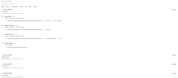 company-activity-timeline