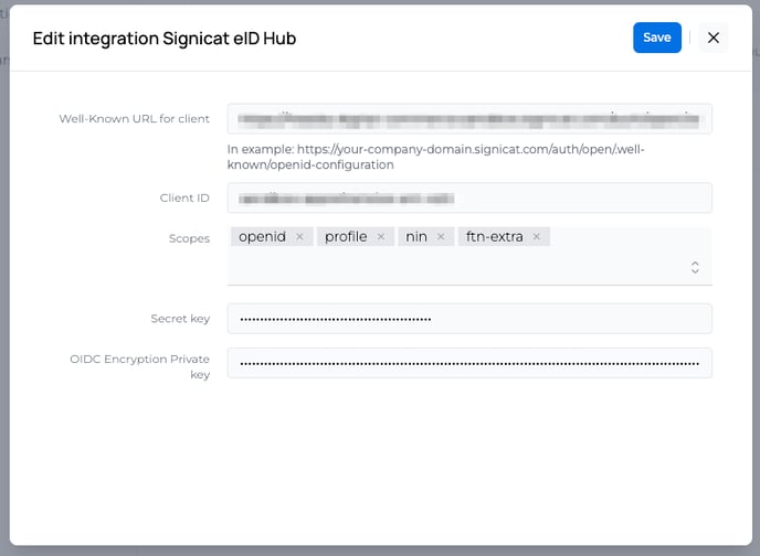 Signicat integration